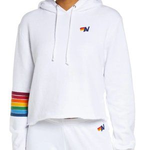 Aviator Nation Rainbow Sleeve Hoodie